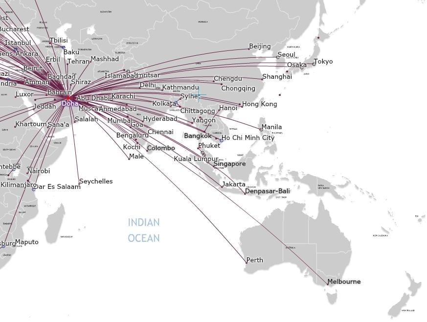 qatar airlines carte