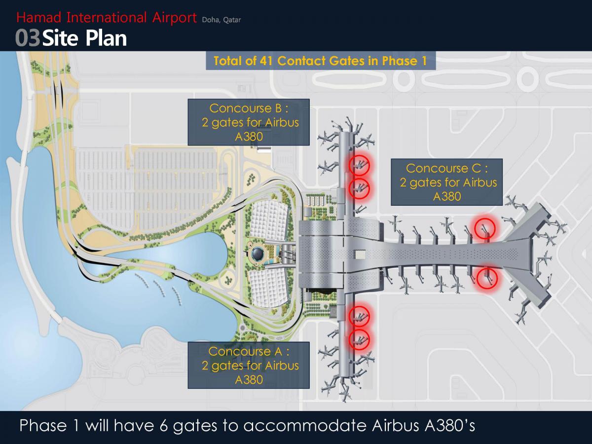 qatar terminal de l'aéroport de carte