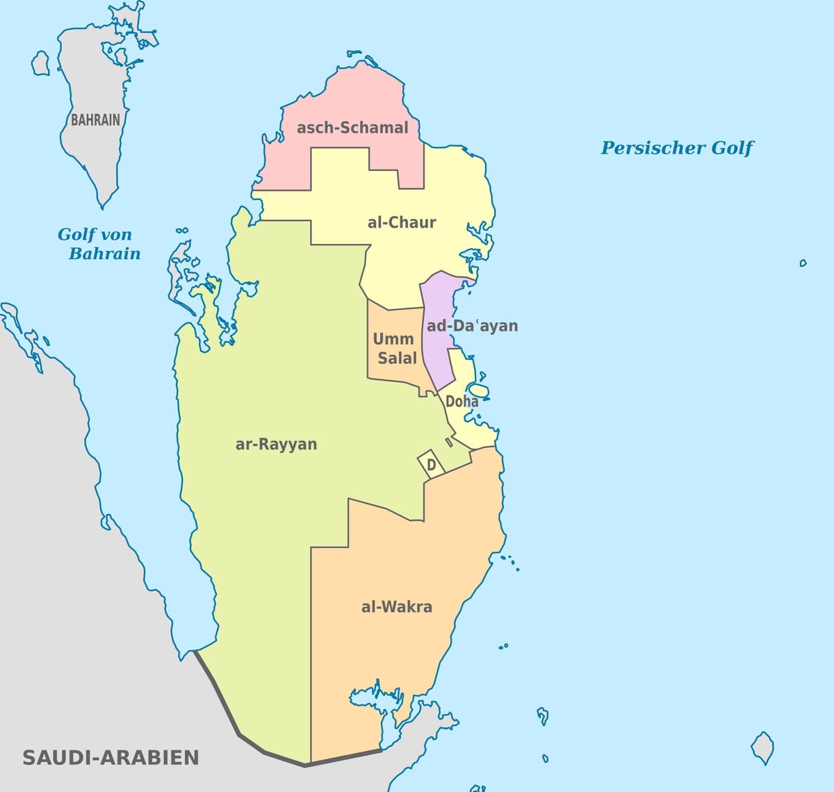 Carte de vecteur qatar
