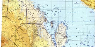 Carte du qatar zone