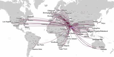 Qatar siège de la carte