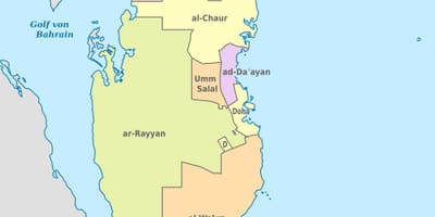 Carte de vecteur qatar