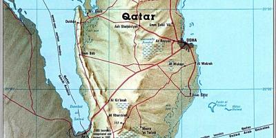 Carte du qatar route 