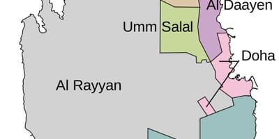 Carte du qatar municipalité 